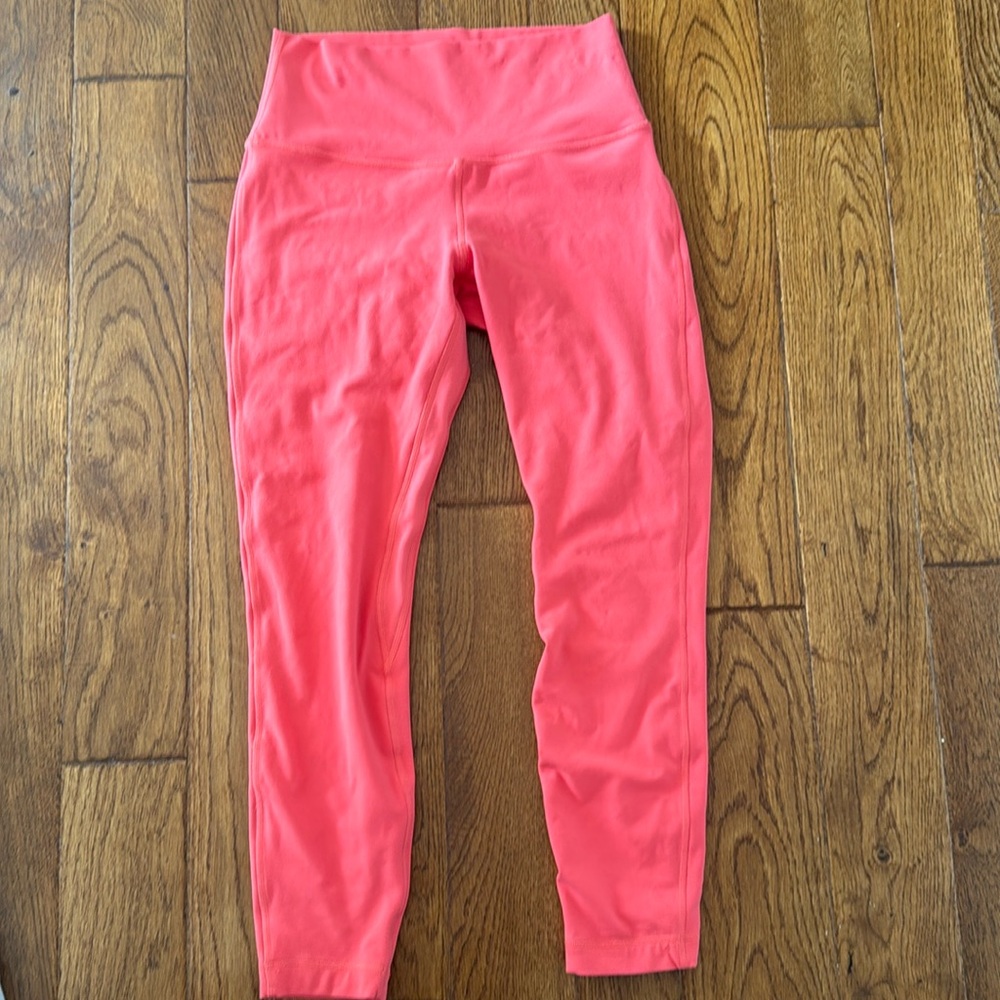 Lululemon align size 8 pale raspberry 25”